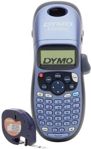 DYMO LetraTag LT-100H Beschriftungsgerät in Blau und Weiß, Schriftbreite 12 mm, mit ABC-Tastatur und Display, B: 79 mm, T: 215 mm, H: 65 mm - Bild 2