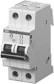 ABB S202-C2 Leitungsschutzschalter 2-polig 2A 6kA Charakteristik C - Bild 1