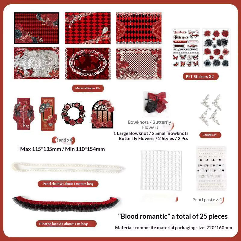 Diablo Style DIY Dekorationsset für Itabag mit Manga Animation Hintergrundpapier und Krawatte, 33 Stück, Multicolour und Weiß - Bild 2