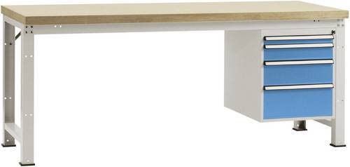 Manuflex Werkbank WP5624.5012 in Licht-Blau (RAL 5012) B/T/H: 200 x 70 x 80 cm - Bild 1