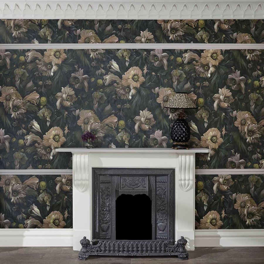 House of Hackney Tapete Umbra in Grün mit floralem Botanical-Design, Vlies-Tapete, Rolle 5,4 m x 0,5 m - Bild 1