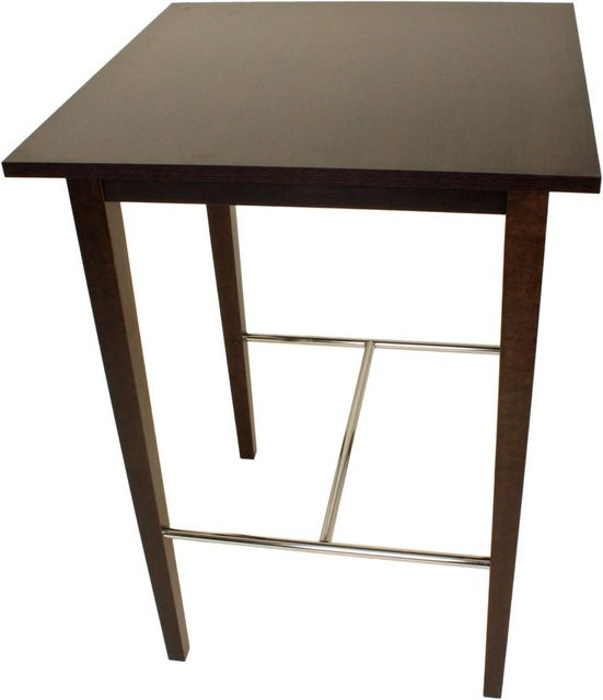 DELUKE Bartisch INGA aus Buche in Dunkelbraun, Bistrotisch und Stehtisch, B/T/H: 105 x 74,5 x 74,5 cm - Bild 1