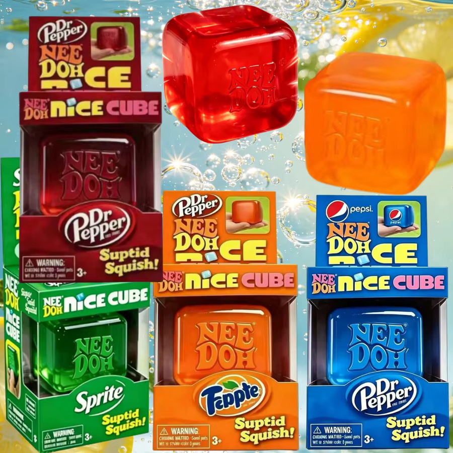 Schylling Quallen & Nice Cube, weiche quetschbare sensorische Fidget-Spielzeuge, multicolour - Bild 2