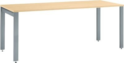 Schäfer Shop Select Schreibtisch LOGIN 4-Fuß in Ahorn und Basaltgrau, B/T/H: 160 x 80 x 74 cm - Bild 1