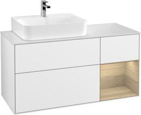 V&B Waschtischunterschrank Finion in Weiß glänzend lackiert B/T/H: 120 x 50,1 x 50,1 cm - Bild 1