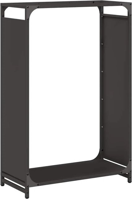 vidaXL Brennholzregal aus kaltgewalztem Stahl in Schwarz, B/T/H: 60 x 28 x 90 cm - Bild 1