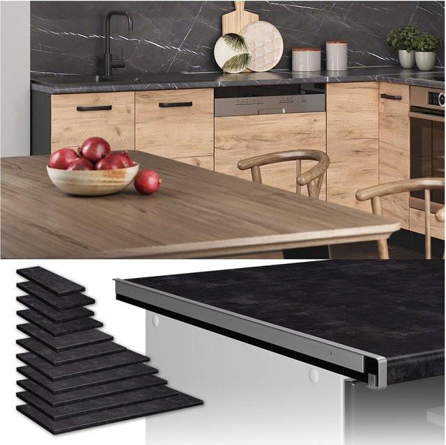Vicco Küchenarbeitsplatte R-Line Anthrazit Breite: 60 cm - Bild 1