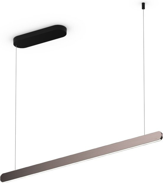 Occhio Mito linear volo 100 up LED-Pendelleuchte in Schwarz matt mit Phantom-Ausführung und Occhio air Modul für x-tra warme Lichtstimmung (2200K - 3500K) - Bild 1