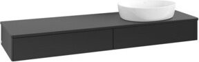 V&B Waschtischunterschrank Antao ohne Frontstruktur, Blau lackiert, B/T: 160 x 50 cm - Bild 1