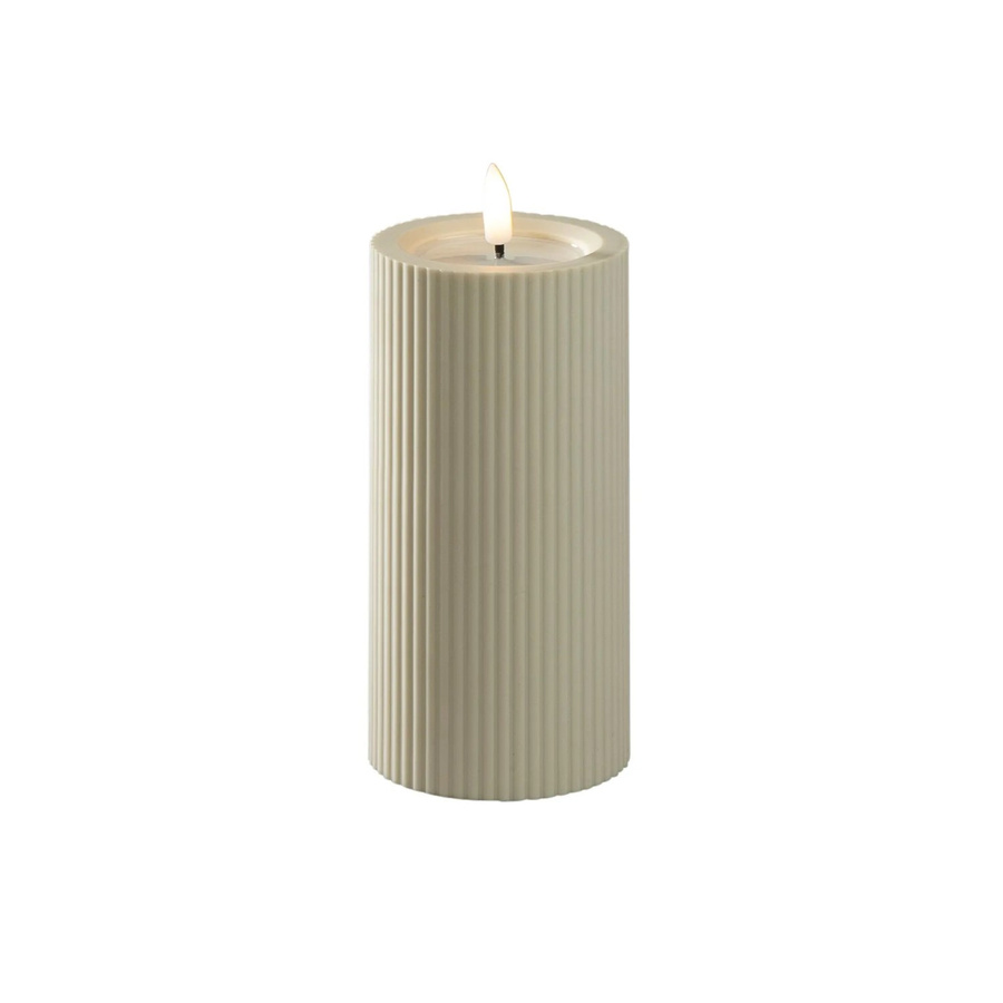Konstsmide LED-Kerze aus Kunststoff für außen in Beige, Durchmesser: 7,4 cm, Höhe: 15 cm - Bild 2