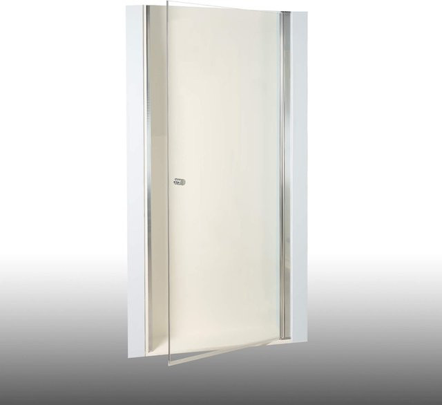 Dusbad Vital 2 Duschkabine mit Pendeltür für Nische, rechteckig, Transparent, Silber, B: 100 cm, H: 200 cm - Bild 1