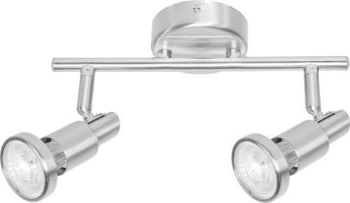 Osram LED Spot GU10 in Brushed Silver, Warmweiß, 2 x 2.6W, 460 lm - Bild 1