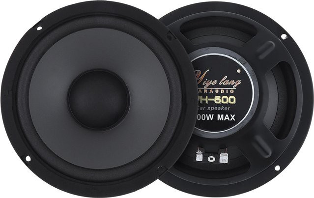 Yiye lang Auto-Koaxial-Lautsprecher 6,5 Zoll, 2-Wege-Subwoofer mit 600 W, 1 Paar, schwarz - Bild 1