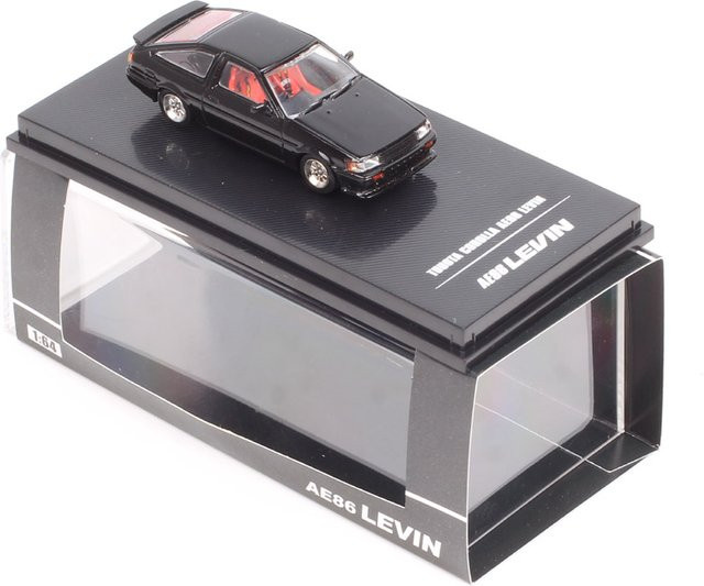 MX Hobby Kleiner Toyota Corolla Levin AE86 Sportwagen, Maßstab 1:64, Metall, Schwarz - Bild 1