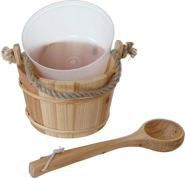 MCW Saunakübel mit Saunakelle aus Kiefernholz in Hell-Braun, 3,5 l - Bild 1