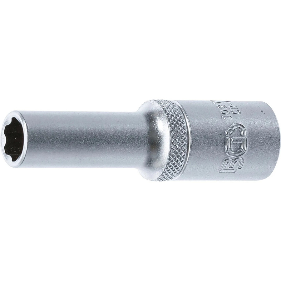 BGS Steckschlüssel-Einsatz Super Lock tief 10270, Antrieb 1/2 Zoll, Schlüsselweite 10 mm, Farbe Silber - Bild 2