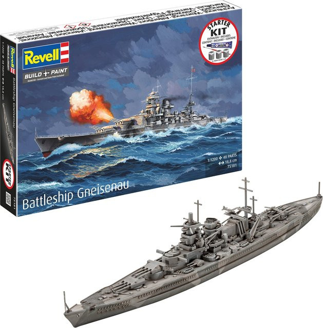 Revell Battleship Gneisenau, Starter Kit, 1:1200 - Bild 2