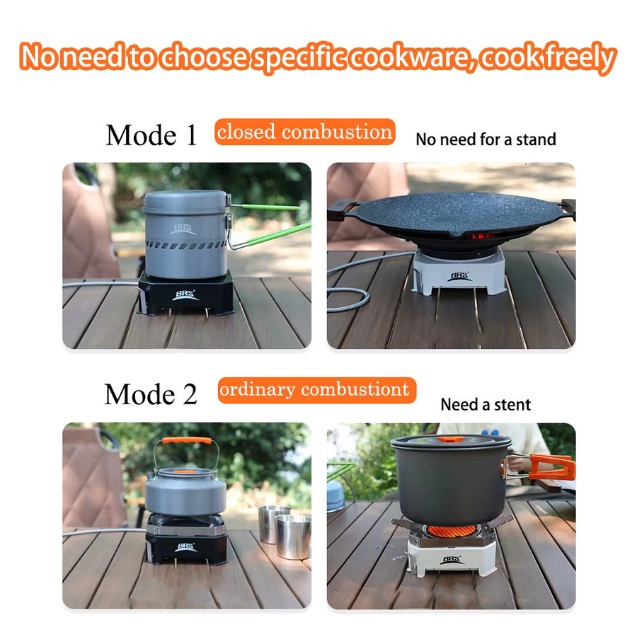RESISTLAND Camping-Gasherd mit 2200 W Infrarot-Brenner in Schwarz aus Metall - Bild 5