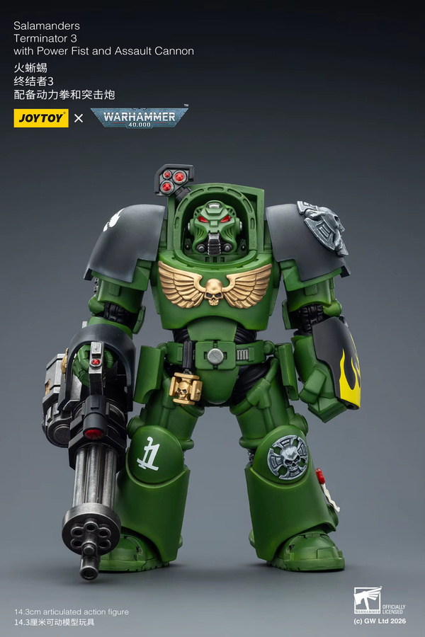 JOYTOY Warhammer 40K Salamanders Terminator, Actionfigur, 1/18 - Bild 2