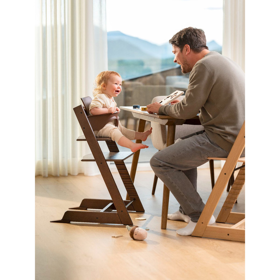 Stokke Tripp Trapp Treppenhochstuhl Eiche Bundle inklusive Newbornset Vanilla White und Babyset - Bild 2