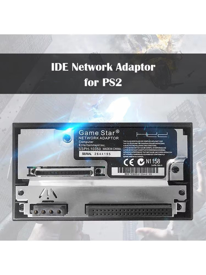 ALLOET Universeller Spielekonsolen-Adapter SATA/IDE für PS2, Netzwerkadapter für 2,5 und 3,5 Zoll SATA HDD, Schwarz - Bild 6
