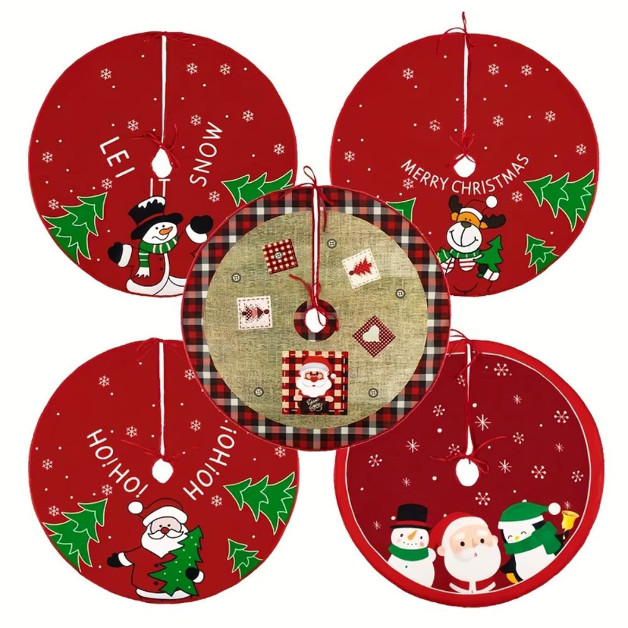 VIKAMA Cartoon Weihnachtsbaum-Kissen mit Weihnachtsmann-Design für deine Weihnachtsdekoration - Bild 1