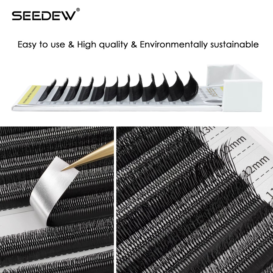 SEEDEW U-Form 3D-Wimpernverlängerung, natürlich, Unisex - Bild 3