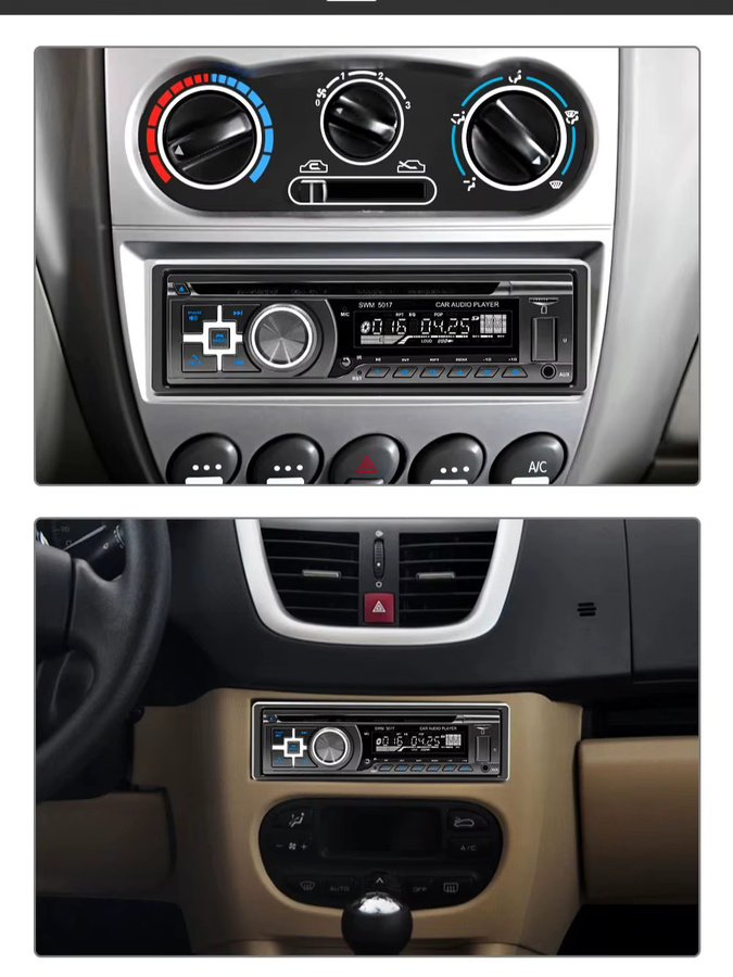 ESSGOO Universal-Autoradio mit DAB+, CD, DVD, MP3, USB, Bluetooth, SD, Aux-In und TF in Schwarz - Bild 7