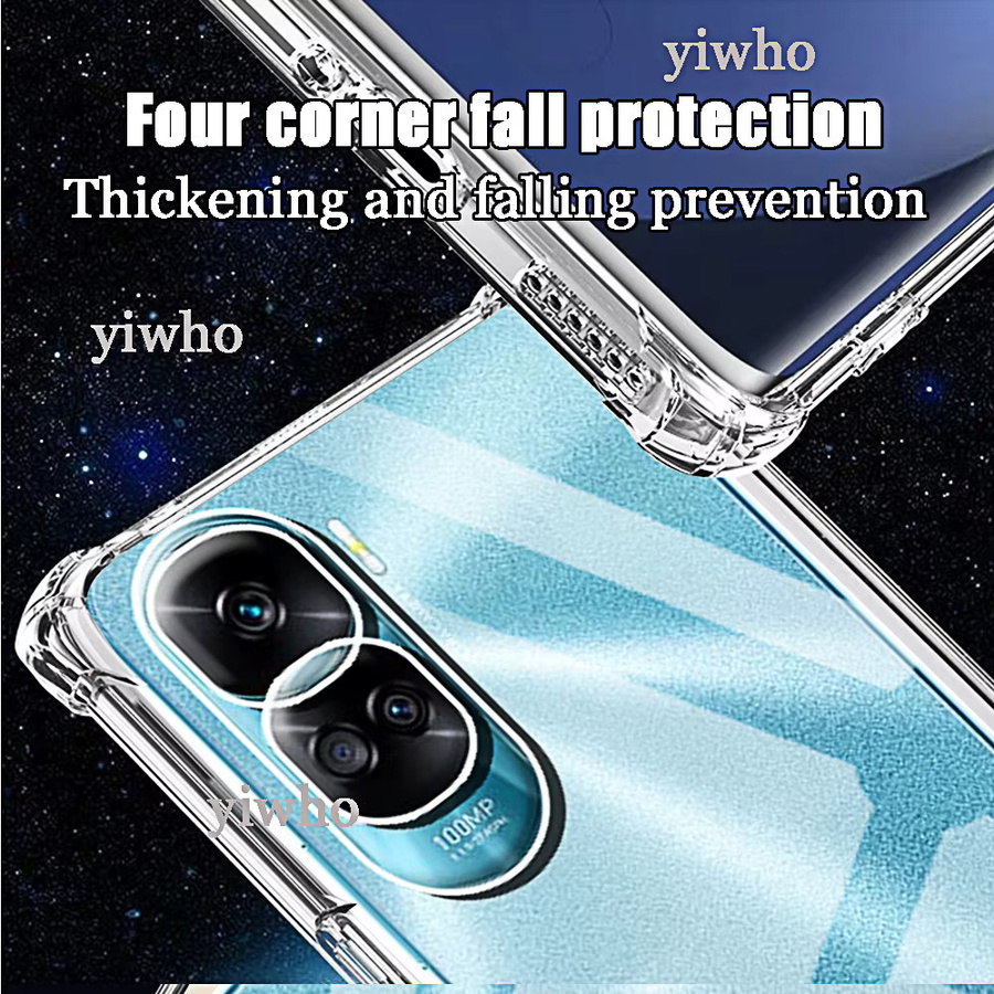 Stoßfeste Silikon Handyhülle aus transparentem TPU für Huawei Honor 90, 90 Lite, 80 Pro und 70 Lite - Bild 2
