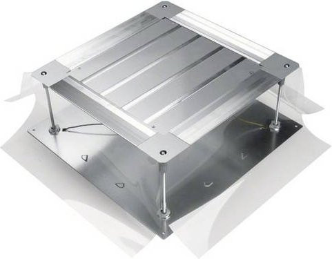 Hager Universal-Bodendose Elektro-Sockelleisten-Zubehör in Silber - Bild 1