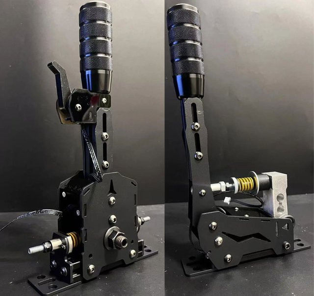 DUTRIEUX Sim Racing USB Sequence Shifter und Handbrake Set für PC in Schwarz, kompatibel mit Thrustmaster T300RS/GT und Logitech G29/G27/G25 Lenkradbasen - Bild 1
