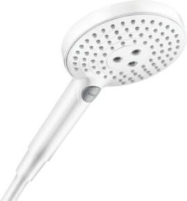 Hansgrohe Handbrause Raindance Select S 120 in Mattweiß mit 3 Strahlarten und rundem Kopf Durchmesser 12,5 cm - Bild 1