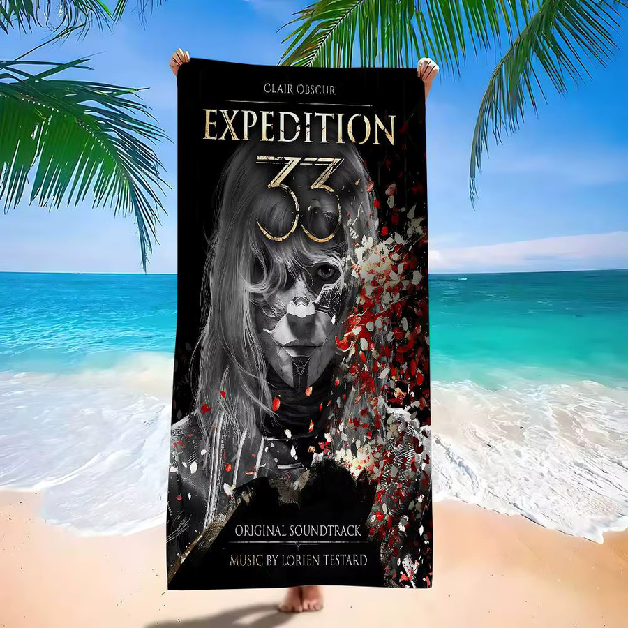 Potdemiel Strandtuch Game Clair O-Obscur E-Expedition 33 aus Mikrofaser in Bunt - Bild 3