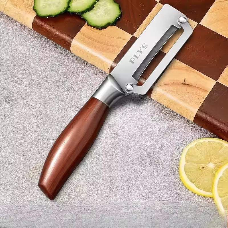 WXCOO Edelstahl-Küchenschäler und Ausbeinmesser in Silber zum Schälen und Schneiden von Obst und Gemüse - Bild 4