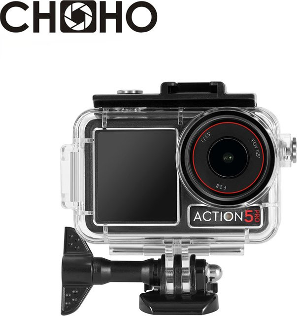 DJI Osmo Action 5 Pro Wasserdichtes Unterwassergehäuse für Tauchaufnahmen bis 45m, kompatibel mit DJI Action 3 und Action 4, transparent - Bild 1