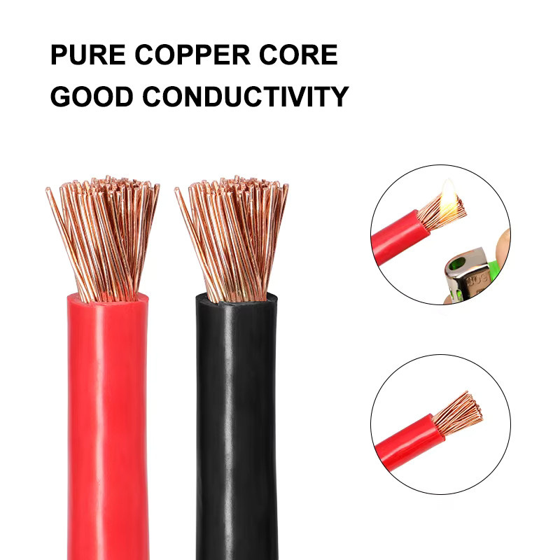 PVC-isoliertes Batterie-Wechselrichterkabel aus Reinkupfer für Solarsysteme und USV in Schwarz - Bild 2
