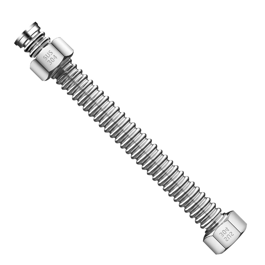 Edelstahl 304 Sanitär-Wasserschlauch G1/2 Zoll in Silber für Waschbecken, Toiletten und Badezimmerheizungen - Bild 5