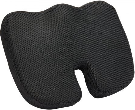 VEVOR Sitzkissen aus Memory Foam in Schwarz mit abnehmbarem Bezug, ergonomisches und atmungsaktives Sitzpolster für Rollstuhl, Büro oder Auto, B/T/H: 43,5 x 33,0 x 8,3 cm - Bild 1