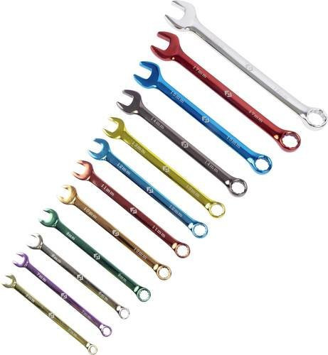 C.K Tools Kombinierter Schraubenschlüsselsatz T4346M12ST, farbcodiert, Multicolor - Bild 1