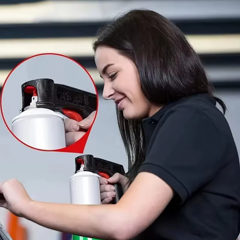 Elektrische Handspritzpistole aus Kunststoff in Schwarz für farbwechselnde Folienkleber zur Autopflege - Bild 5