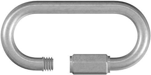 Dörner + Helmer Kettennotglied mit Schraube aus Stahl, 4 mm, galvanisch verzinkt, Silber, 20 Stück - Bild 1