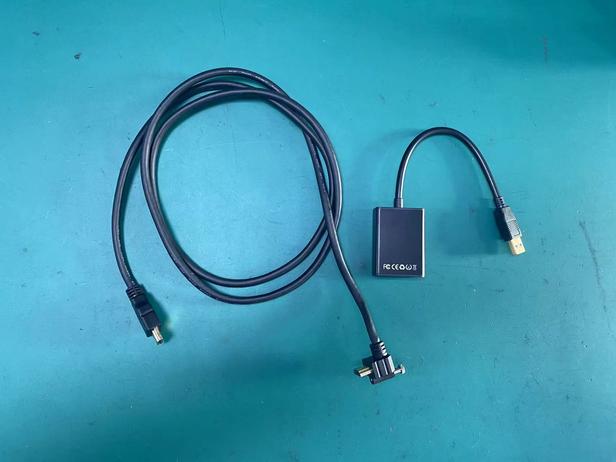 HDMI auf USB-C Adapterkabel mit Mini Box für Digital Cluster in Schwarz - Bild 2