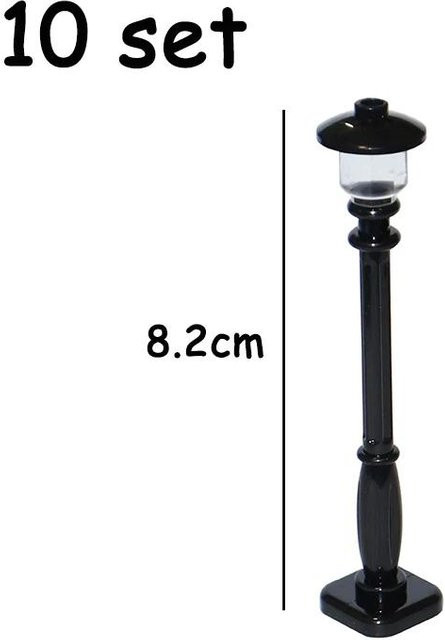 Yiran toy MOC Stadt Ampeln Straßenschilder Straßensperre Baustein Zubehör schwarz - Bild 1