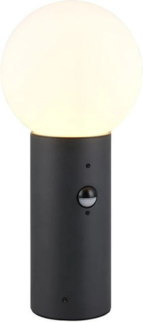 Trio LED-Pfosten Mures Anthrazit mit Bewegungssensor aus Aluminium und Glas, Durchmesser: 18 cm, Höhe: 40 cm - Bild 1