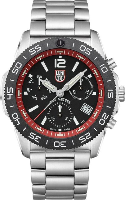 Luminox Chronograph, Herren, Edelstahl, Quarz, 44 mm, 20 ATM, Schwarz - Bild 1