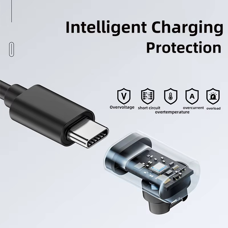 USB-C Schnellladegerät Typ-C-Adapter für Garmin Fenix, Approach und Lily Smartwatches in Schwarz und Silber - Bild 3