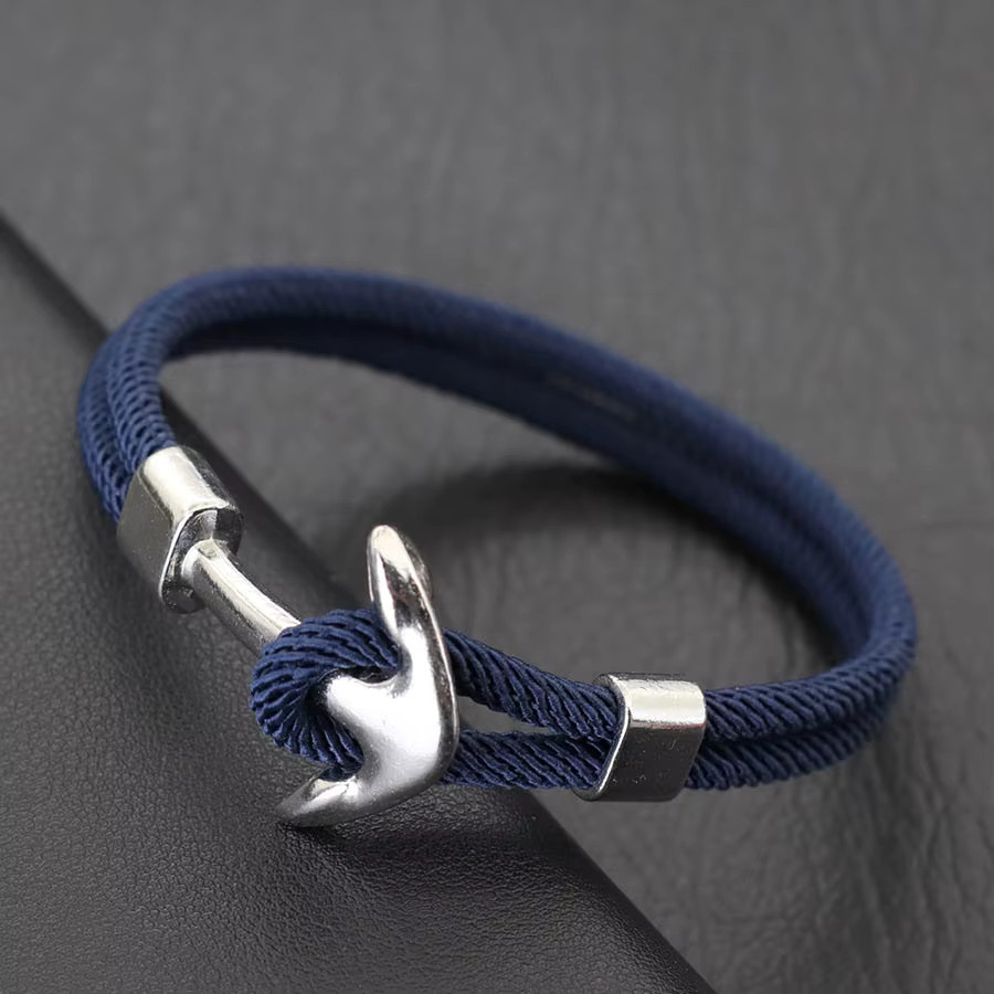 Noter Armband, Nautischer Anker, 4mm Seil, Herren - Bild 2