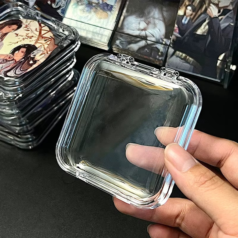 Yidensy Schmuck-Organizer-Boxen aus Kunststoff, 10 Stück, transparent, staubdichte Aufbewahrungsboxen für Armbänder, Ohrringe und Anhänger - Bild 6