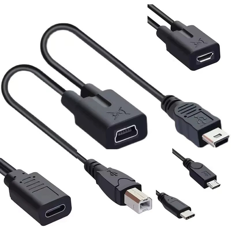 BSN USB-C und Micro-USB Splitter Y-Kabel in Schwarz für Datenübertragung und Laden - Bild 2