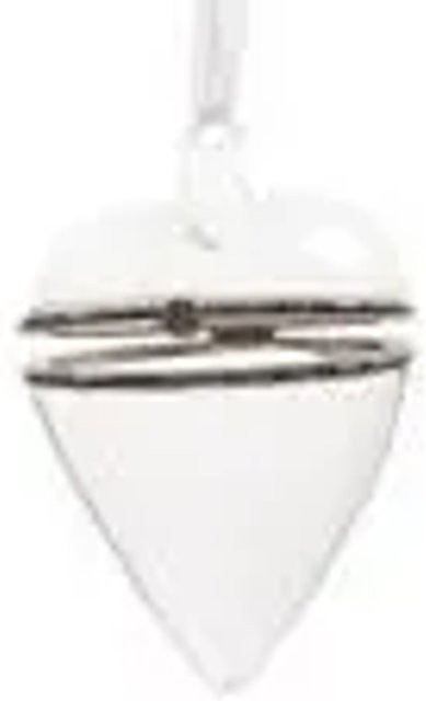 Kaemingk Glaskugel Herzform Transparent als Hängedekoration für Weihnachten und Valentinstag, Höhe: 10 cm, Breite: 7 cm - Bild 1
